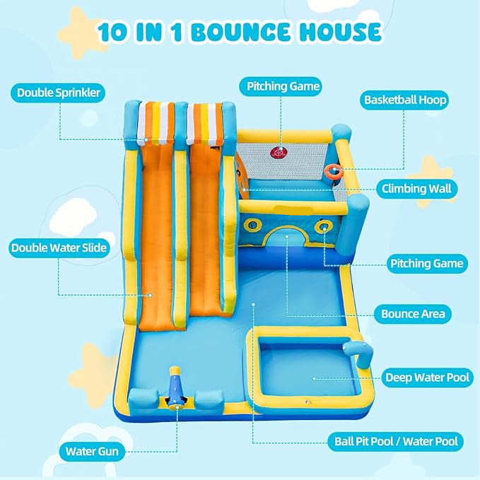 Splash Attack Inflatable Ultimate Splash Pad – Fun Bounce Inflatables